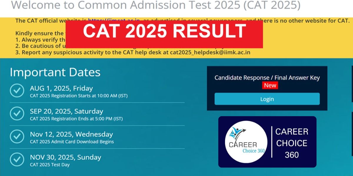 Cat result 2025 out